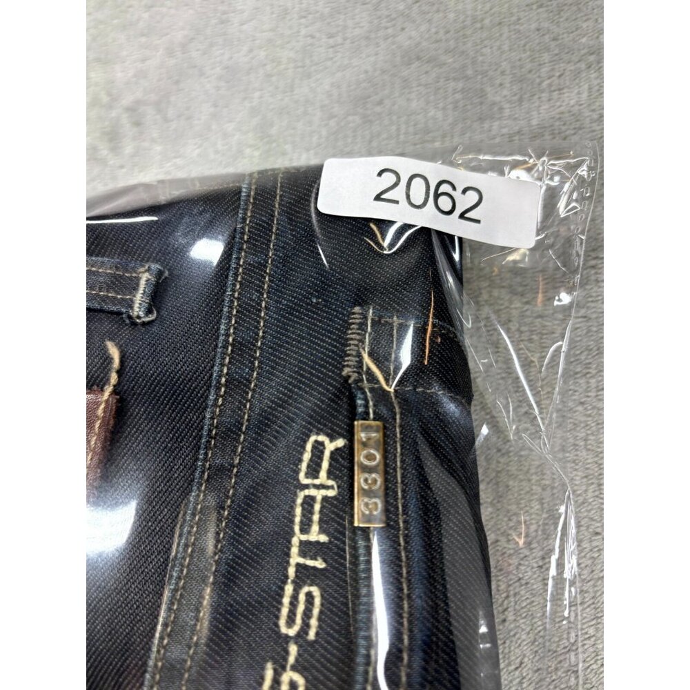 G-Star Raw Jeans Mens 40/32 Black Denim Dark Wash Straight Leg Classic Zip Fly - Picture 10 of 11